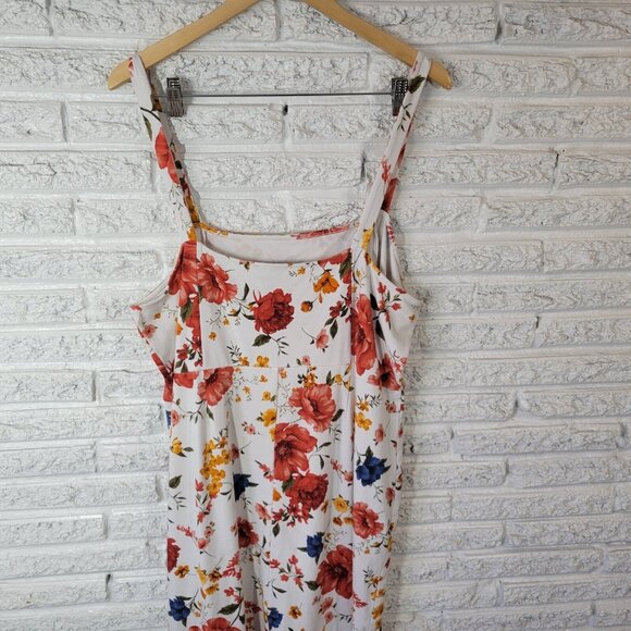 Forever 21 Womens Dress 3X Plus Sleeveless Shift Red Floral Casual FLO68E - Picture 7 of 11